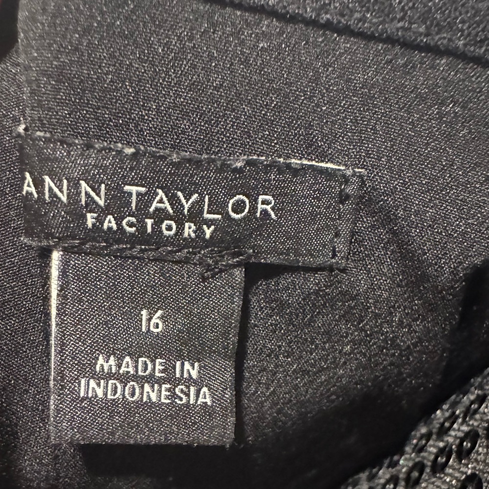 Floral Sleeveless Dress Ann Taylor factory women’s dress. Size 16 #89 - Picture 5 of 7
